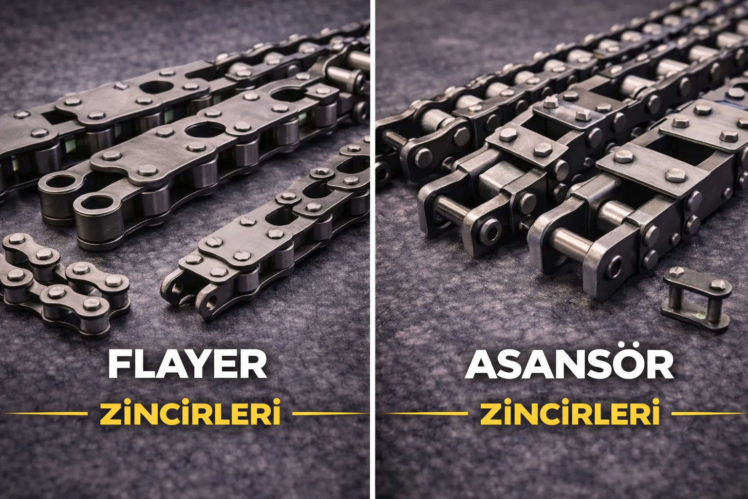 Fleyer ve Asansör Zincirleri